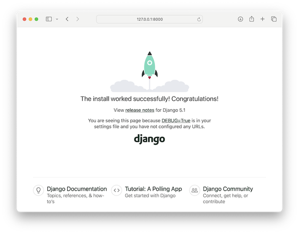 Setting up Django 5.1 using Python 3.12 with pyenv and Poetry
